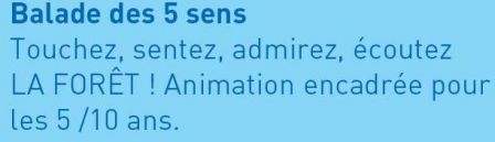 BALADE DES 5 SENS